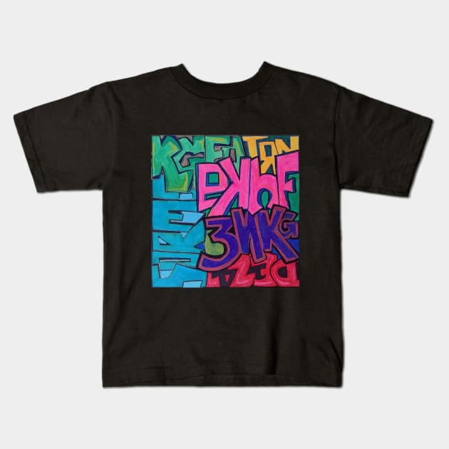 eKhD Graffiti Kids T-Shirt by TommyDesign